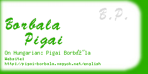 borbala pigai business card